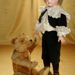 GERMAN RUSSET MOHAIR TEDDY BEAR BY GEBRUDER BING