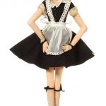 A Lenci felt boudoir doll of a maid